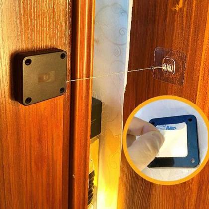 Imagem de Kit 2 Fechadores Automáticos Cabo Retrátil para Portas