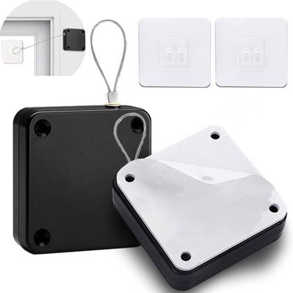 Imagem de Kit 2 Fechadores Automáticos Cabo Retrátil para Portas