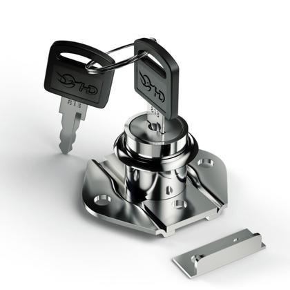 Imagem de Kit 2 Fechadura Para Móveis Gavetas Tambor 31mm C/ 2 Chaves