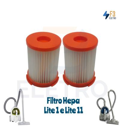 Imagem de Kit 2 Filtro Hepa Permanente para Aspirador de Pó Electrolux Lite LIT01