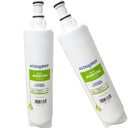 Imagem de Kit 2 Filtro Refil Classe A Compatível Purificador Consul