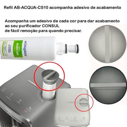 Imagem de Kit 2 Filtro Refil Classe A Compatível Purificador Consul