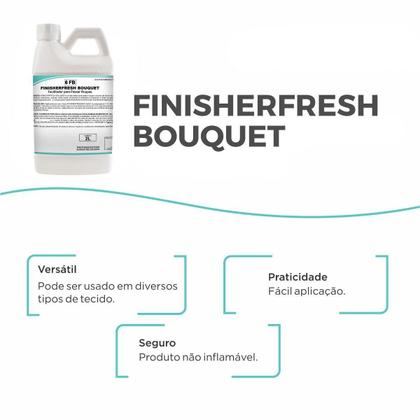 Imagem de Kit 2 Finalizador Passadoria Tecido Finisherfresh Bouquet 2L