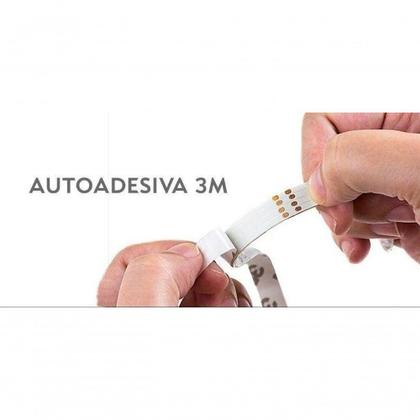 Imagem de Kit 2 Fios Fita Led Luz Amarela 120 Lâmpadas Led 2m à Pilha