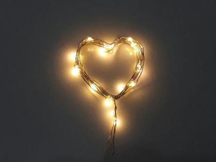 Imagem de Kit 2 Fios Luz Led Cordão 2M 20 Leds Cobre Fita Decoração