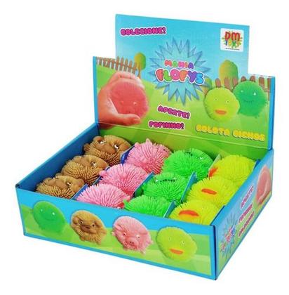 Imagem de Kit 2 Flofys Bolota Bichos Macios Apertar Com Luz Squish