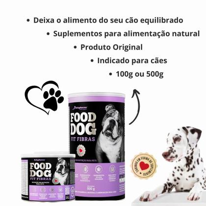 Imagem de Kit 2 Food Dog Suplemento para Cães Fit Fibras Botupharma 500g