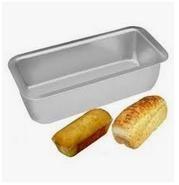 Imagem de Kit 2 Formas de Bolo Alumínio Reforçado Forno elétrico Air Fryer Forma de Pudim Quadrada 15 X 6 Forma de Pão 21 X 5 Forma Pão e Bolo Vulcão Profis