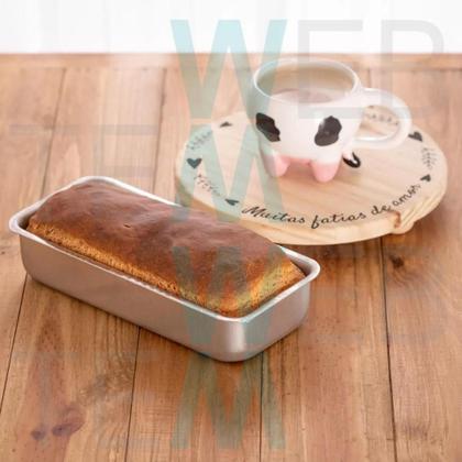 Imagem de Kit 2 Formas de Pão nº 3 Alumínio Sustentável para Pães, Bolo Inglês e Tortas, Cozimento Uniforme, Fácil Limpeza, Para Uso Caseiro ou Profissional