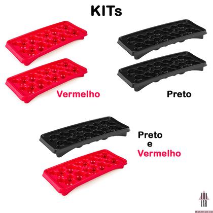 Imagem de Kit 2 Formas de Plástico para Gelo Chocolote do Mickey Mouse