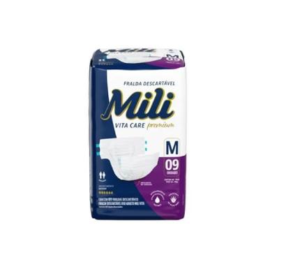 Imagem de Kit 2 Fralda Adulto Vita Care Premium Tam M 9Uni - Mili