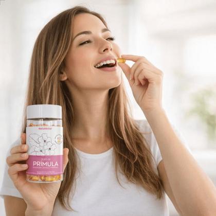 Imagem de Kit 2 Frascos Óleo de Prímula Gelatinosas Vitamina E Borragem Linhaça Femme 120 Cápsulas Suplemento Alimentar Natural