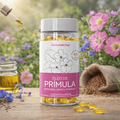 Imagem de Kit 2 Frascos Óleo de Prímula Gelatinosas Vitamina E Borragem Linhaça Femme 120 Cápsulas Suplemento Alimentar Natural