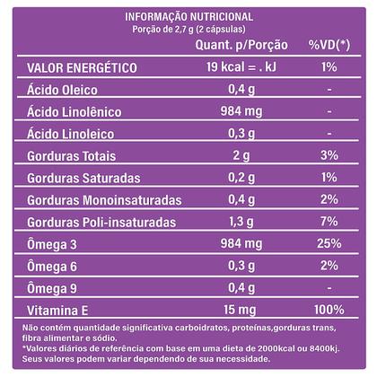 Imagem de Kit 2 Frascos Óleo de Prímula Gelatinosas Vitamina E Borragem Linhaça Femme 120 Cápsulas Suplemento Alimentar Natural
