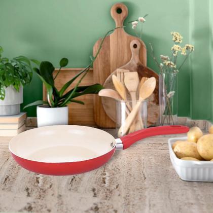 Imagem de Kit 2 Frigideiras Revestimento Cerâmico Rubi 1,8Mm 24Cm