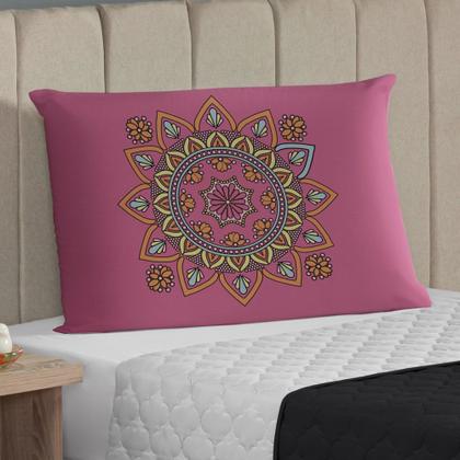 Imagem de Kit 2 Fronhas 70cm x 50cm Par Capas para Travesseiro Envelope 100% Poliéster 180 Fios Coloridas