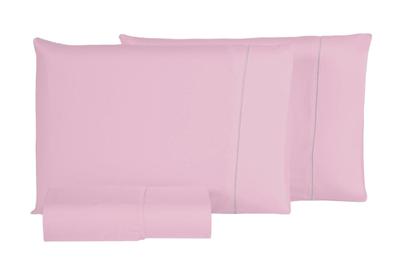 Imagem de Kit 2 fronhas avulsas 100% algodão 400 fios rosa
