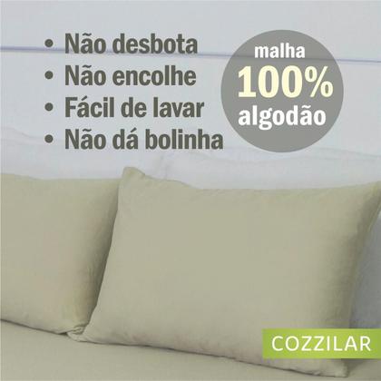 Imagem de Kit 2 Fronhas Avulsas Para Travesseiro Malha Lisa 100 Algodão Com Zíper Toque Macio, Hotel, Pousada