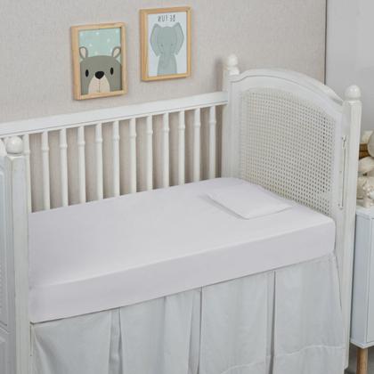 Imagem de Kit 2 Fronhas Berço Americano 100% Algodão Percal 300 Fios