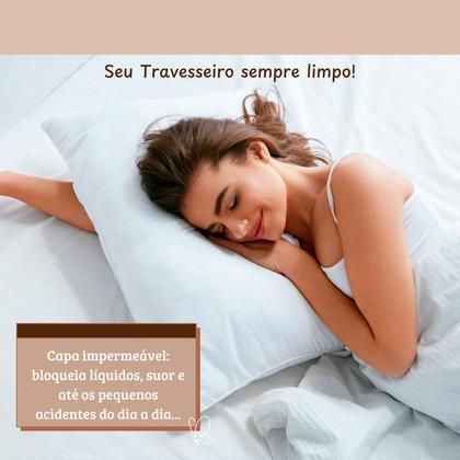 Imagem de Kit 2 Fronhas Capa Protetora Impermeáveis C/ ziper