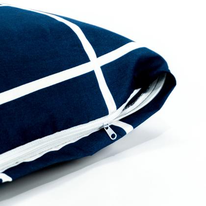 Imagem de Kit 2 Fronhas Estampadas 70x50cm C/ Zíper 400 Fios Toque Acetinado Percal Flex