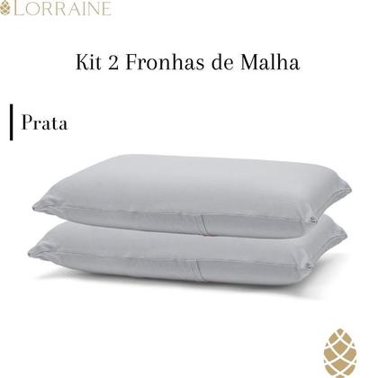 Imagem de Kit 2 Fronhas Malha Penteada 100% Algodão Buettner Basic