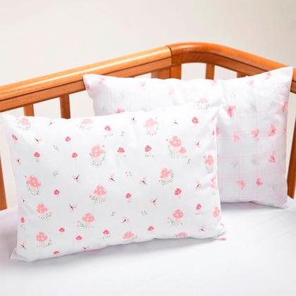 Imagem de Kit 2 Fronhas Papi 40x30cm Estampa Encanto Cogumelo