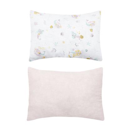 Imagem de Kit 2 Fronhas Papi Algodão 40x28cm Sereia