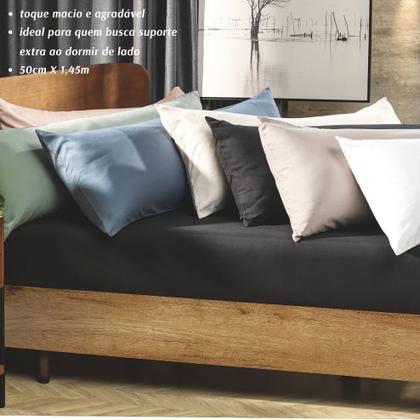 Imagem de Kit 2 Fronhas Super Body Pillow Acetinado Altenburg 50X145cm Cor:Rosa Lunar