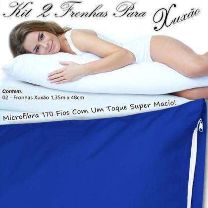 Imagem de Kit 2 Fronhas Xuxão Travesseiro De Corpo C/ zíper 135 X 48cm