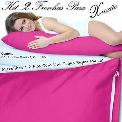 Imagem de Kit 2 Fronhas Xuxão Travesseiro De Corpo C/ zíper 135 X 48cm