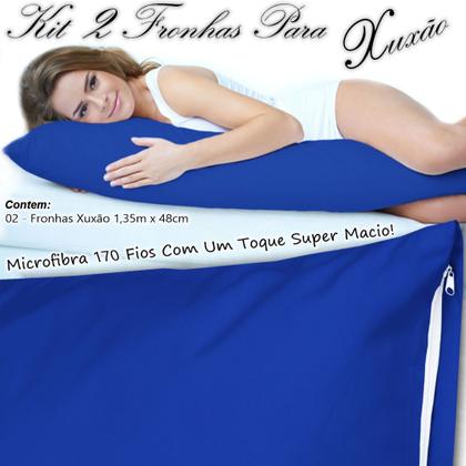 Imagem de Kit 2 Fronhas Xuxão Travesseiro De Corpo C/ zíper 135 X 48cm