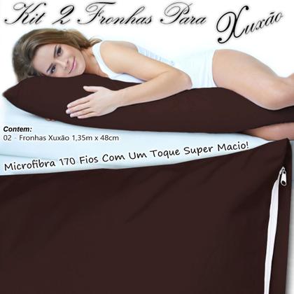 Imagem de Kit 2 Fronhas Xuxão Travesseiro De Corpo C/ zíper 135 X 48cm