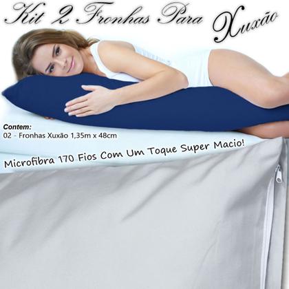 Imagem de Kit 2 Fronhas Xuxão Travesseiro De Corpo C/ zíper 135 X 48cm