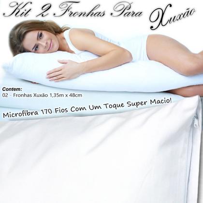 Imagem de Kit 2 Fronhas Xuxão Travesseiro De Corpo C/ zíper 135 X 48cm