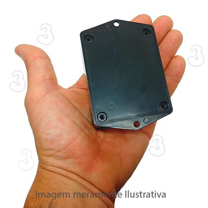 Imagem de Kit 2 Gabinete Caixa Plástica Circuito Eletrônico Arduino Fonte com aba 80x65x39 PI-075
