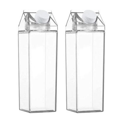 Kit 2 Garrafas Acrílico 1 Litro Caixa Transparente Leiteira Frasco Organizador de Geladeira Leite Suco Água Chá Achocolatado Dia das Mães Aniversário - Top Rio Imagem de Kit 2 Garrafas Acrílico 1 Litro Caixa Transparente Leiteira Frasco Organizador de Geladeira Leite Suco Água Chá Achocolatado Dia das Mães Aniversário