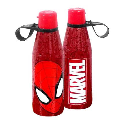 Imagem de Kit 2 Garrafas Homem Aranha Tampa Abre Fácil 530ml Plasútil