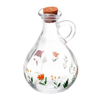 Imagem de Kit 2 Garrafas Para Azeite De Vidro Flora 180 e 320ml Lyor
