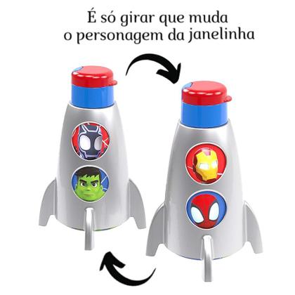 Imagem de Kit 2 Garrafinha Homem Aranha Spider-Man Lembrancinha Festa