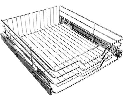 Imagem de Kit 2 Gavetas Fruteira Deslizante Cromada 470x450mm JOMER