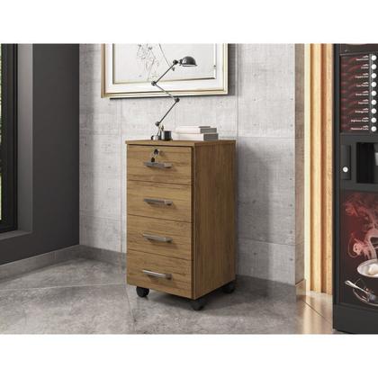 Imagem de Kit 2 Gaveteiros 4 Gavetas com Rodízios e Chave Gávea