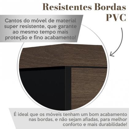 Imagem de Kit 2 Gaveteiros Executivo 3 Gavetas com Rodinhas e Chave para Escritório