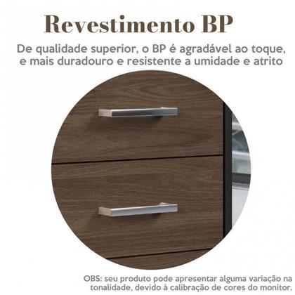 Imagem de Kit 2 Gaveteiros Executivo 3 Gavetas com Rodinhas e Chave para Escritório