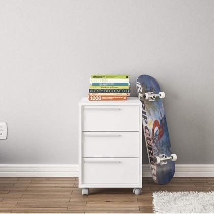 Imagem de Kit 2 Gaveteiros para Escritório com Rodízio com 3 Gavetas Maia