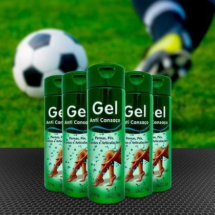 Imagem de Kit 2 Gel Massageador Anti Cansaço 220g Pernas, Pés, Costas