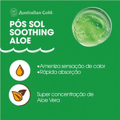 Imagem de Kit 2 Gel Pós Sol Suavizante Calmante Aloe Vera Australian Gold 125g