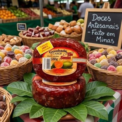 Imagem de Kit 2 Goiabada Cascão Artesanal Premiada TIA SONIA 500g