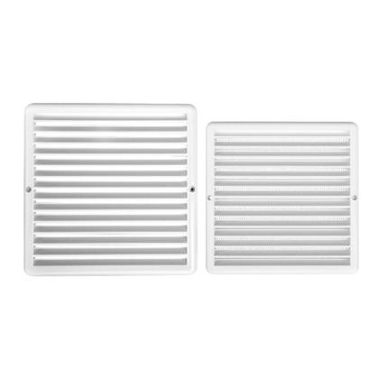 Imagem de Kit 2 Grade Ventilação Quadrada 20x20cm E 25x25cm Com Tela