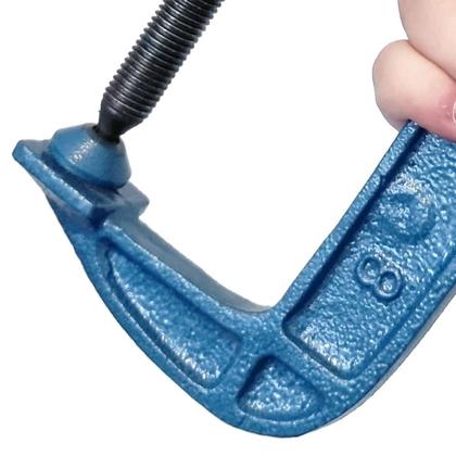 Imagem de Kit 2 Grampo Sargento Tipo C 200Mm 8 Pol. Para Marceneiro